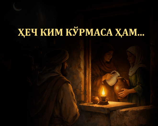 ҲЕЧ КИМ КЎРМАСА ҲАМ…